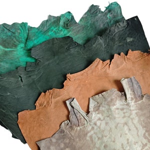 economy multiple colors Genuine Bullfrog Skin leather hide craft supply