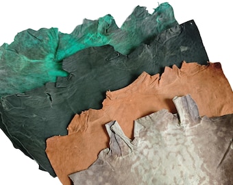 economy multiple colors Genuine Bullfrog Skin leather hide craft supply