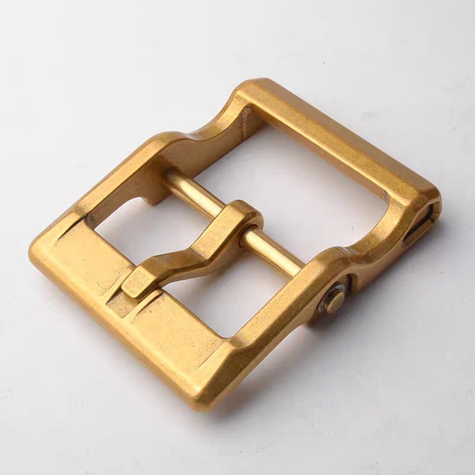 Vintage Distressed Heavy Solid Brass Belt Buckle Fits 1 Etsy