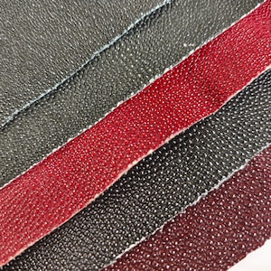 black red blue unpolished Real Exotic GENUINE Stingray LEATHER Hide remnants