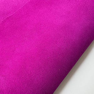 purple suede Goat skin Leather piece, Genuine Whole hide small size