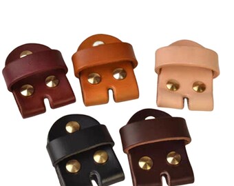 Reemplazo del conjunto de presillas para cinturón de piel de vaca de varios colores con cuero genuino