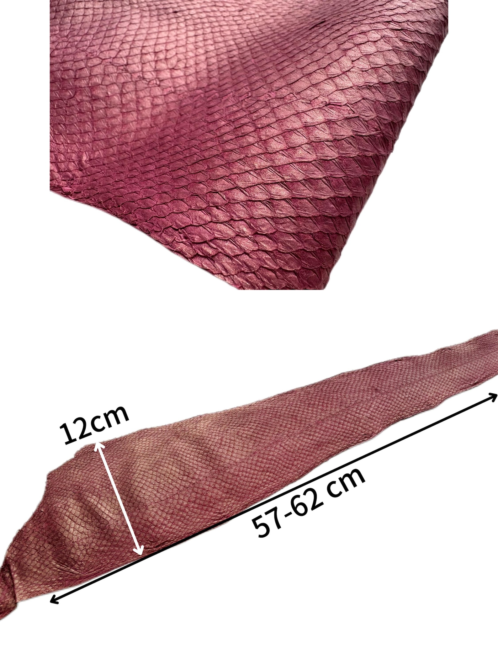 Black Pink Green Khaki Blue Purple Multi Color Salmon Fish Skin Leather ...