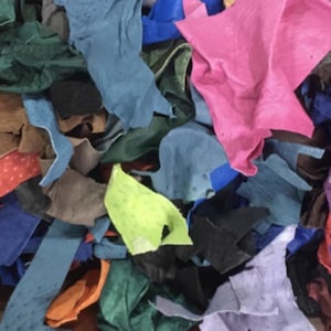 mixed colors real Ostrich Leather Pieces scraps Ostrich Remnants