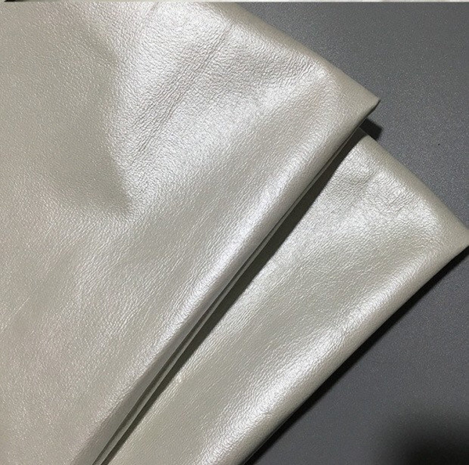 1417sq.ft Pieza de cuero grande blanco cuero genuino suave Etsy