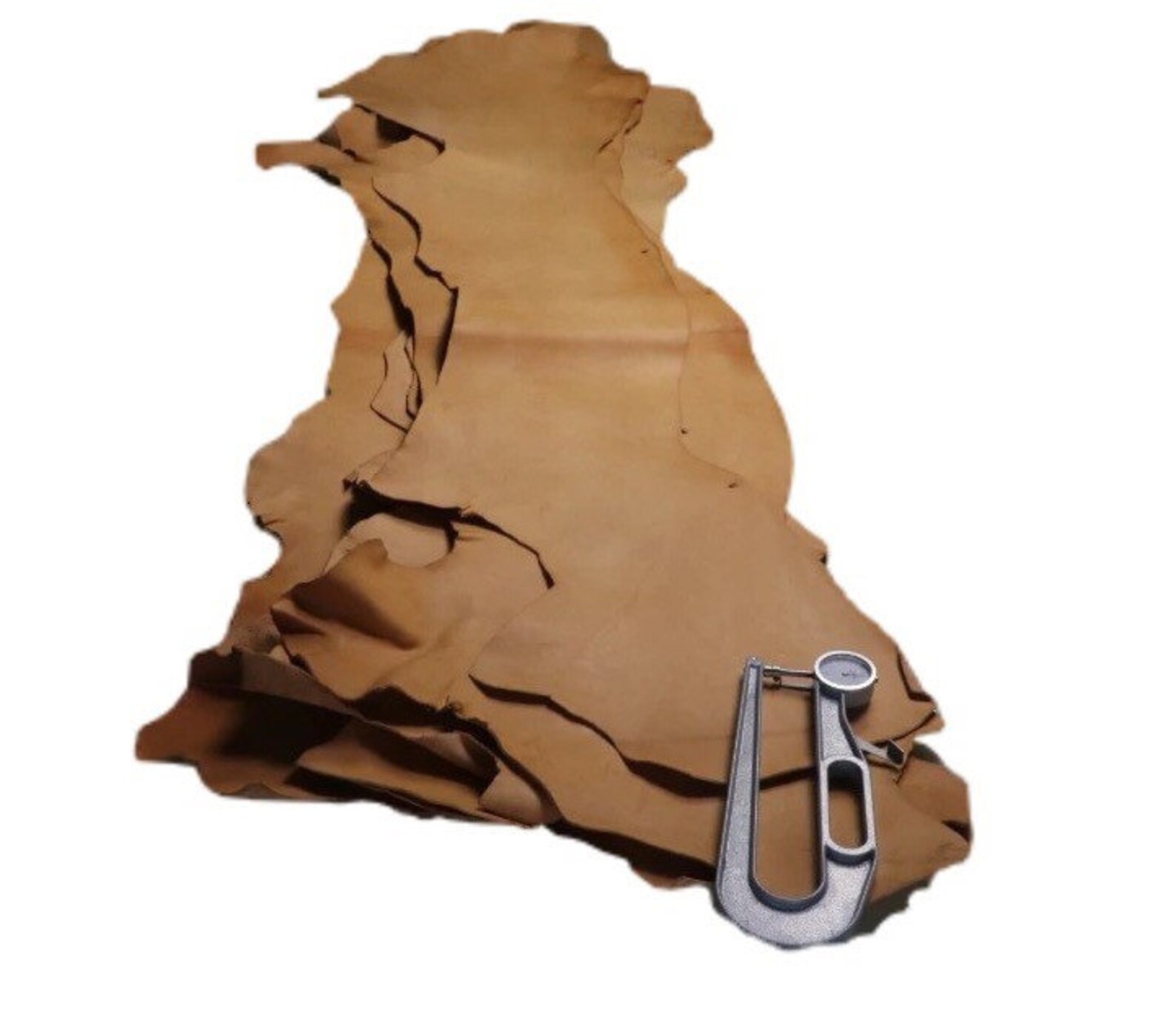 Original Vegetal curtido Vientre cuero de vaca pieza de cuero Etsy