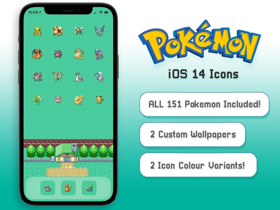 302 Icons Pokemon-style Fire Red Leaf Green original 151 -  Finland