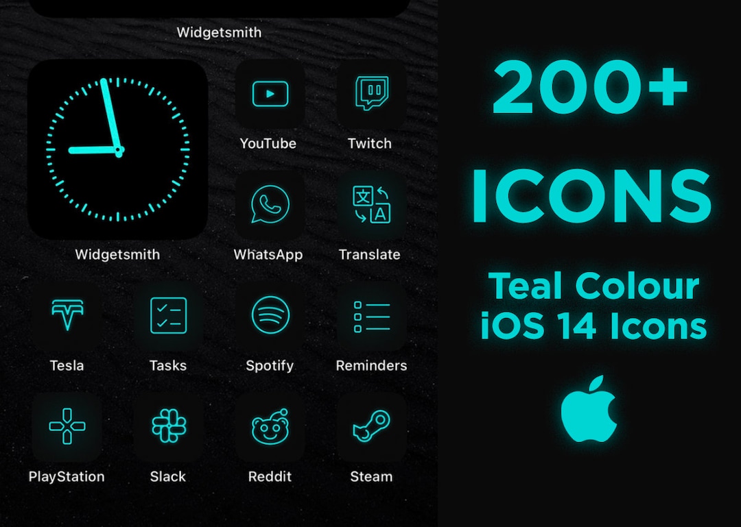 Tron Ios Icon Buy Teal Neon Ios 26 App Icons: 200+ Tron Style Icons Online in India ...