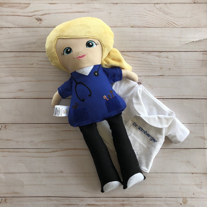 Doctor Doll Handmade rag doll Nurse doll look alike doll | Etsy
