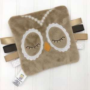 Jouet de bébé hibou, jouet froissé pour bébé, jouet neutre pour bébé, trucs de bébé hibou pour, bébé en papier froissé, cadeau hibou pour garçon, jouet d&#39;amour froissé