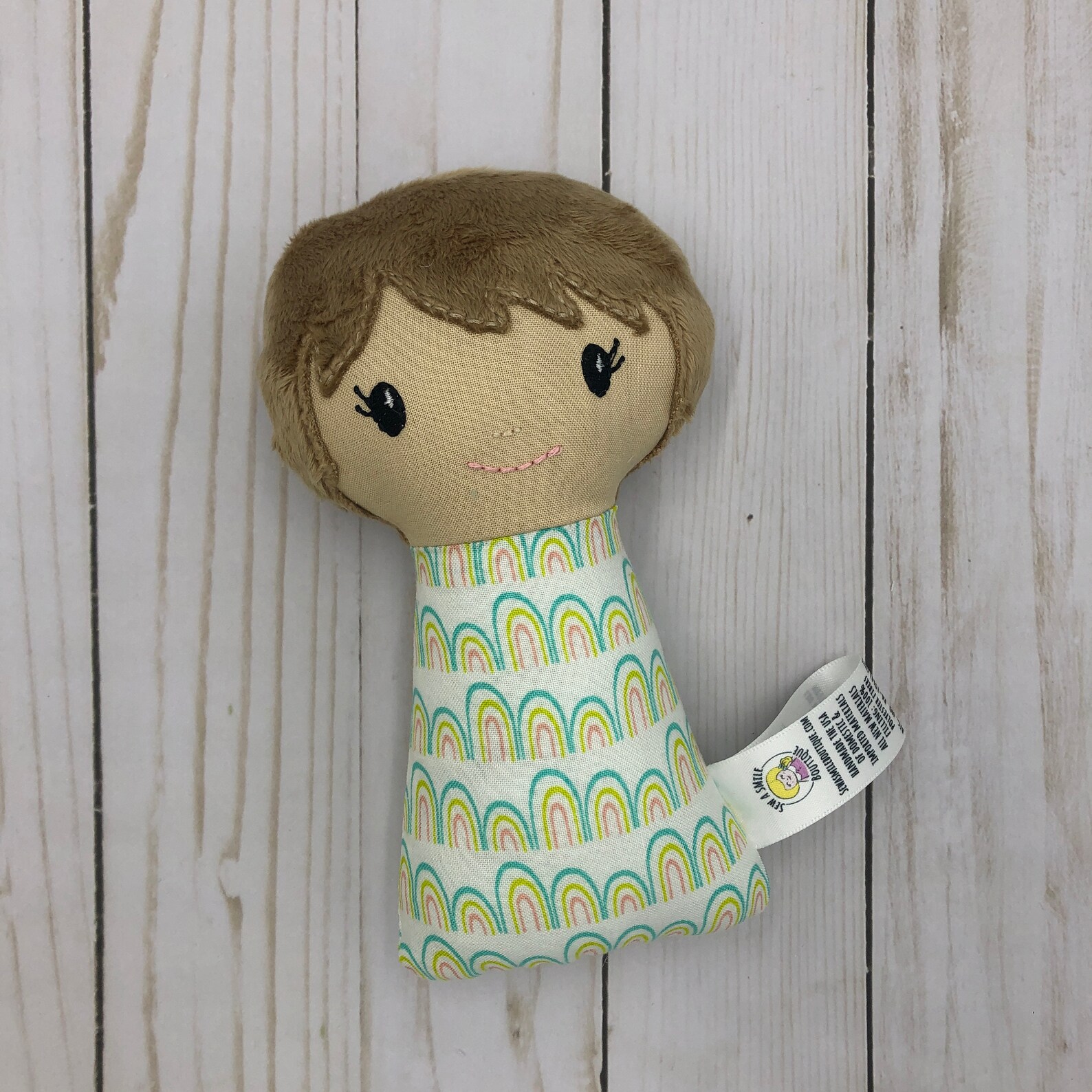 Rattle Doll Rattle for baby Handmade baby gift Doll for Etsy