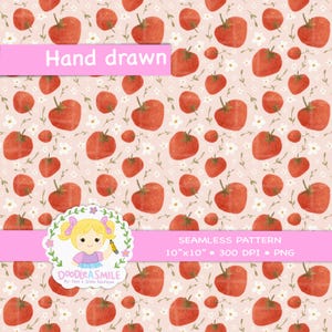 strawberry Seamless pattern PNG for fabric, Strawberries seamless file for sublimation, summer fruit PNG for commercial use, Strawberry digi