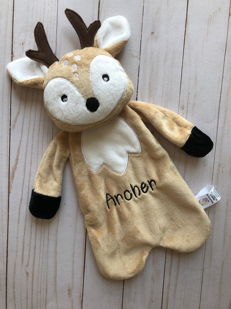 Personalized Baby Lovey Fawn lovey Comfort Animals Security Etsy