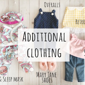 Add ON- Additional Dress-up clothes for cloth rag dolls