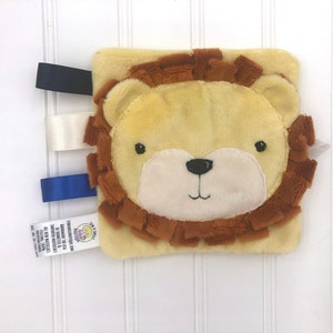 Cadeau bébé lion, jouet froissé pour bébé, jouet froissé pour bébé, cadeau bébé pour bébé garçon, bébé en papier froissé, jouet pour siège d&#39;auto, spectacle de bébé safari