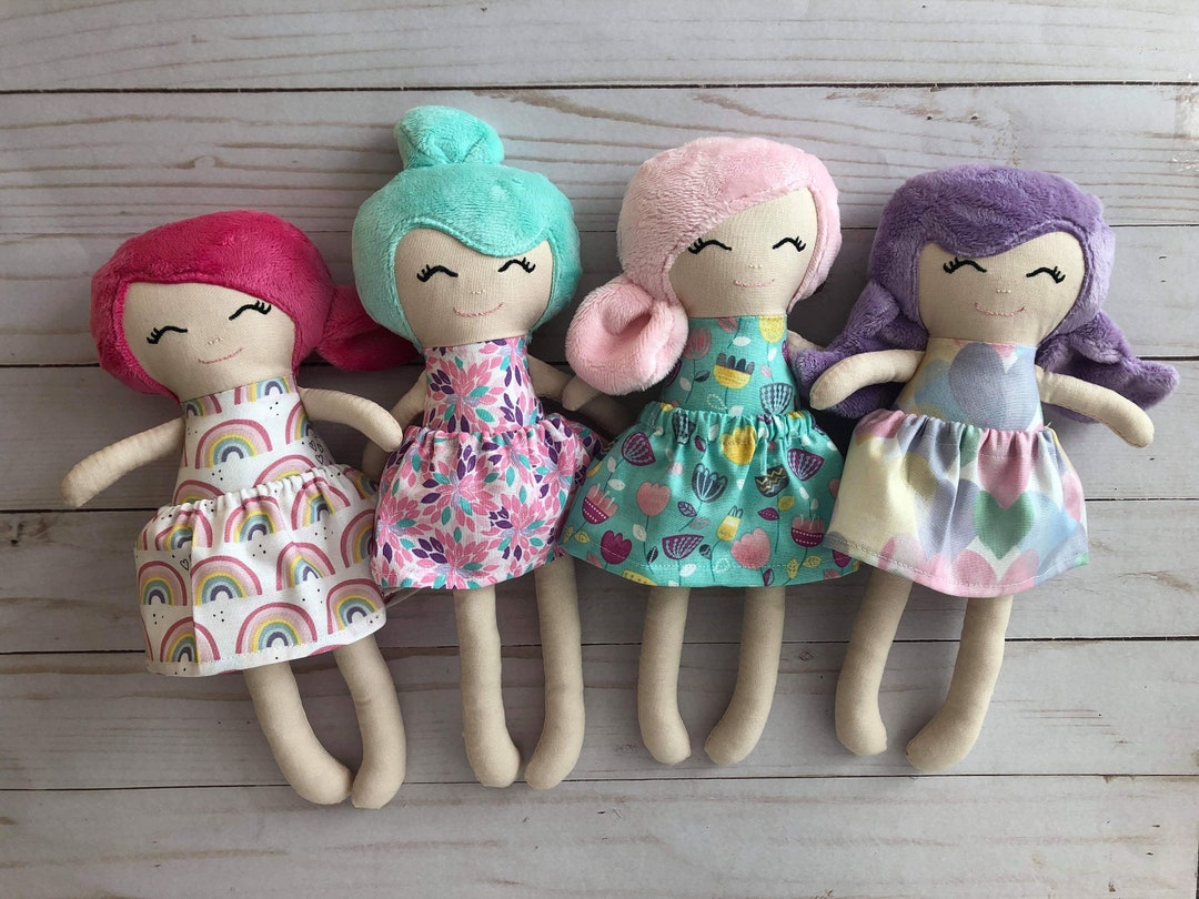 Mini Rag Doll Mini Rag Doll, First Doll for Baby Girl, Personalized Cloth Doll, Cute ...
