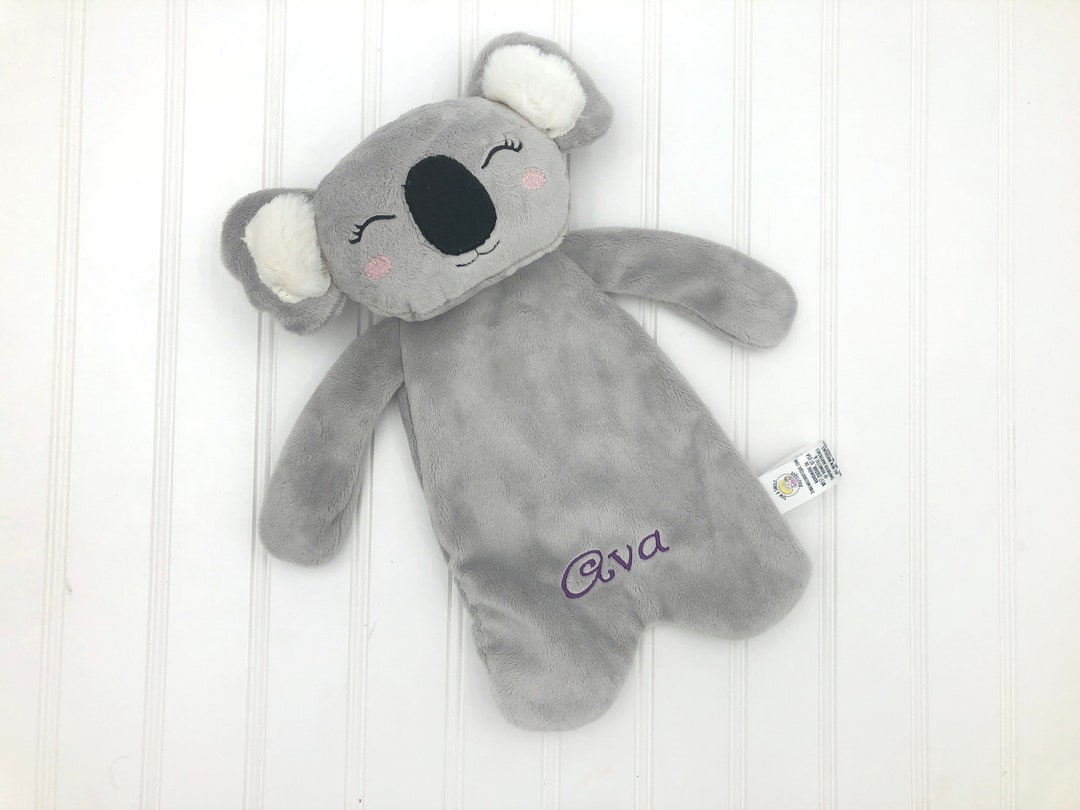 Baby Lovey Personalized Koala Lovey, Snuggle Animals, Koala Bear Gifts