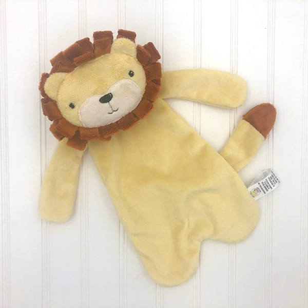 Personalized lion lovey for baby boy, jungle baby shower gifts, first birthday gift for nephew, toddler lovey, safari baby gifts, gender
