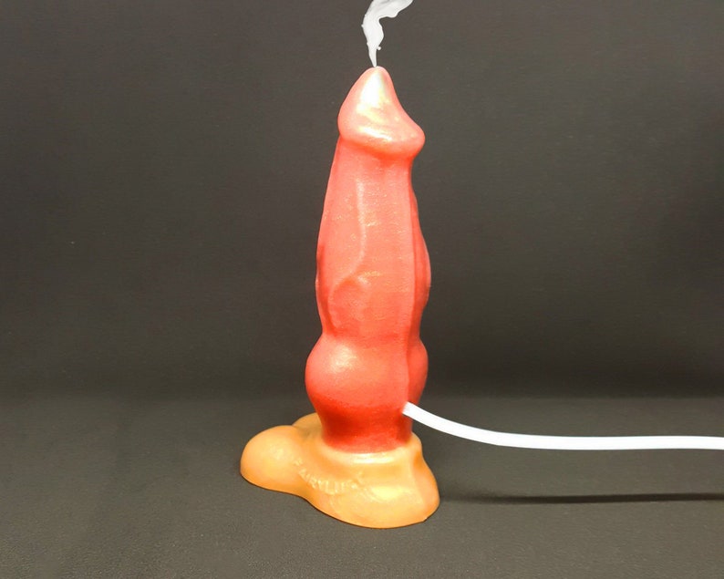 Squirting Dragon Dildo - Blake - Silicone Fantasy Sex Toy with Cum Tube.