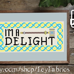 I&#39;m a Delight High Rollers D&D Cross Stitch Pattern