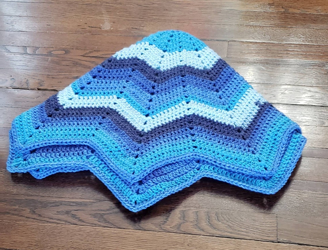 Crochet Baby Blanket Starburst Baby Blanket Crocheted Baby Etsy