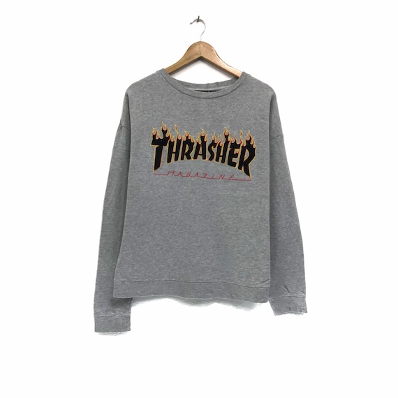 Rare!!! Vintage Thrasher Sweatshirt Crewneck Big L