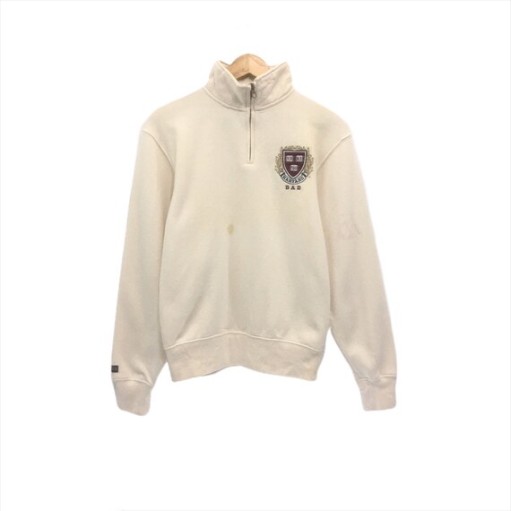 half zip college sweatshirt