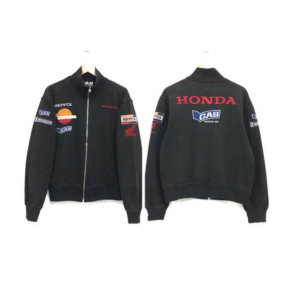 Rare! Vintage Honda Racing Jacket Fullzip Embroide