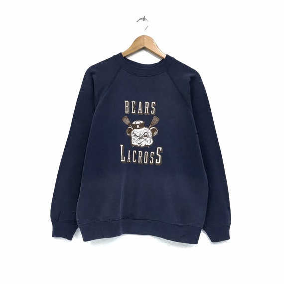 Vintage Bear Sweatshirt Crewneck Bear Big Logo Spell Out Medium Size