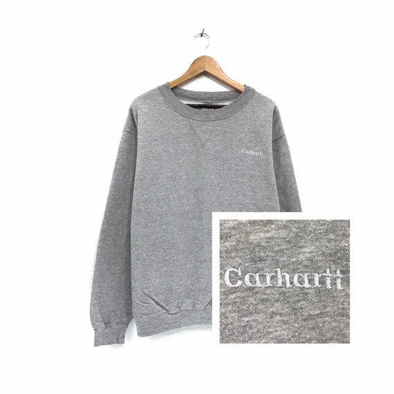 Rare!! Vintage Carhartt Sweatshirt Crewneck Embroi