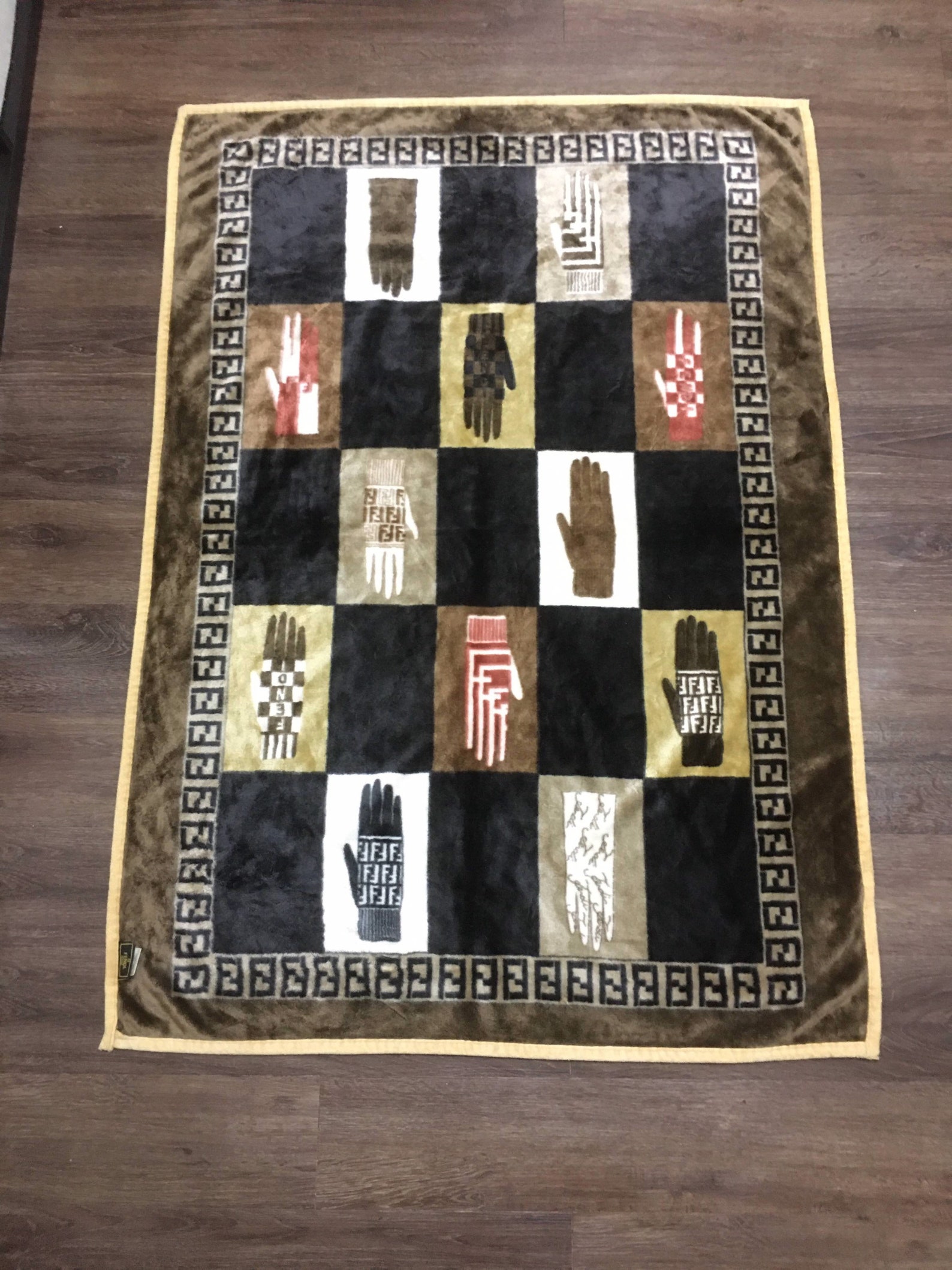 Vintage FENDI Rug FENDI Carpet FENDI Full Print Fendi Monogram Etsy