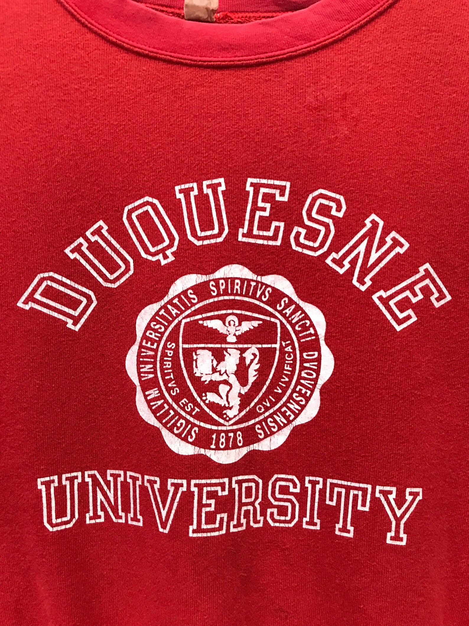 Vintage DUQUESNE University Sweatshirt Crewneck Big Logo Etsy