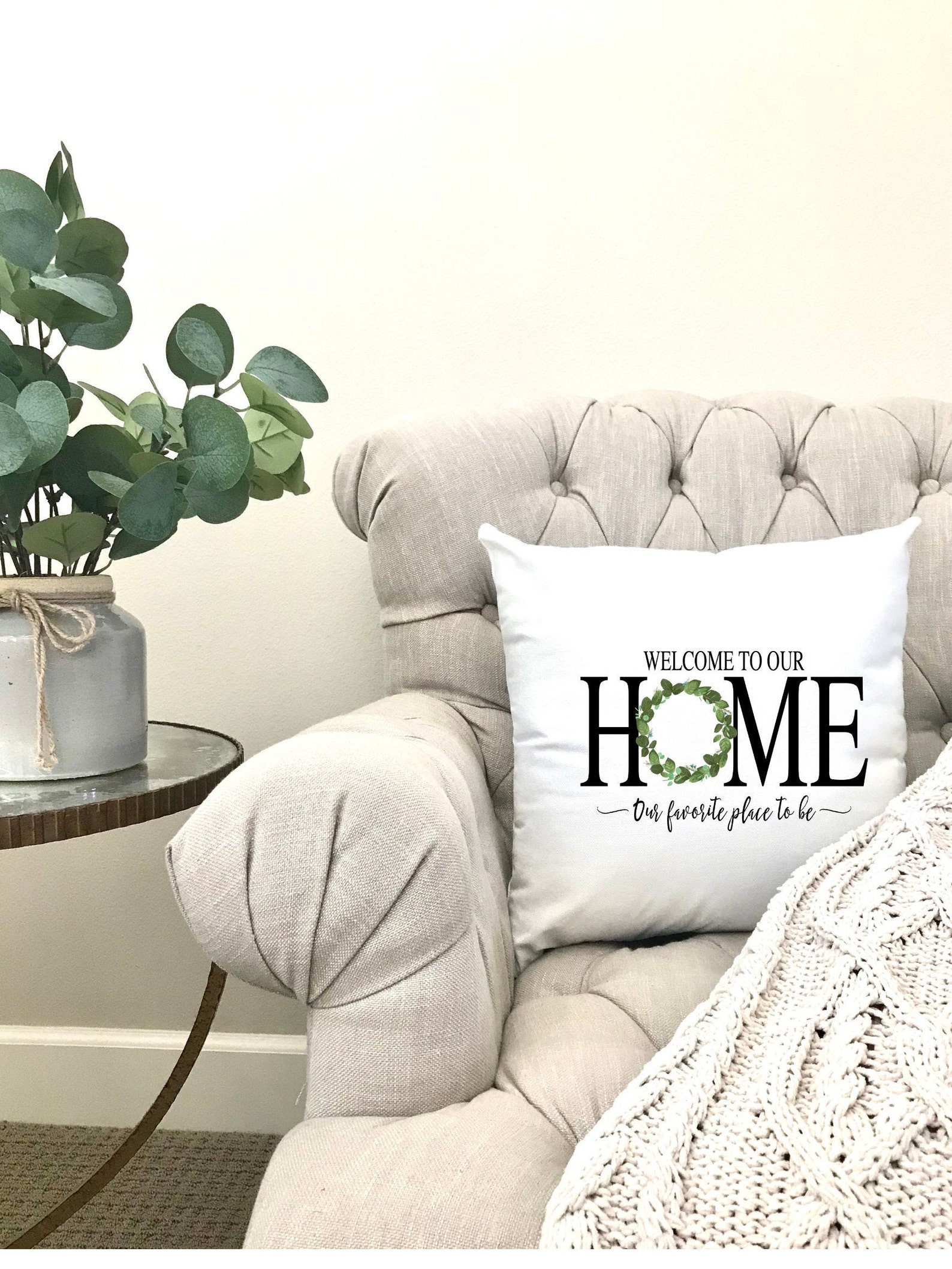to Our Home Pillow Cover Farmhouse Pillow Farm Etsy