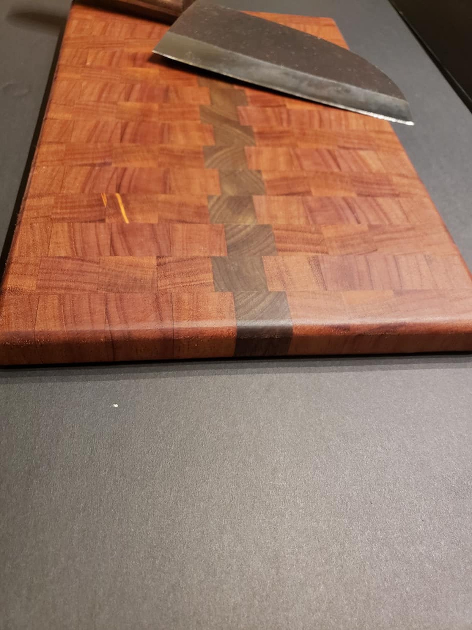 Mahogany/Walnut End Grain Cutting Board Etsy
