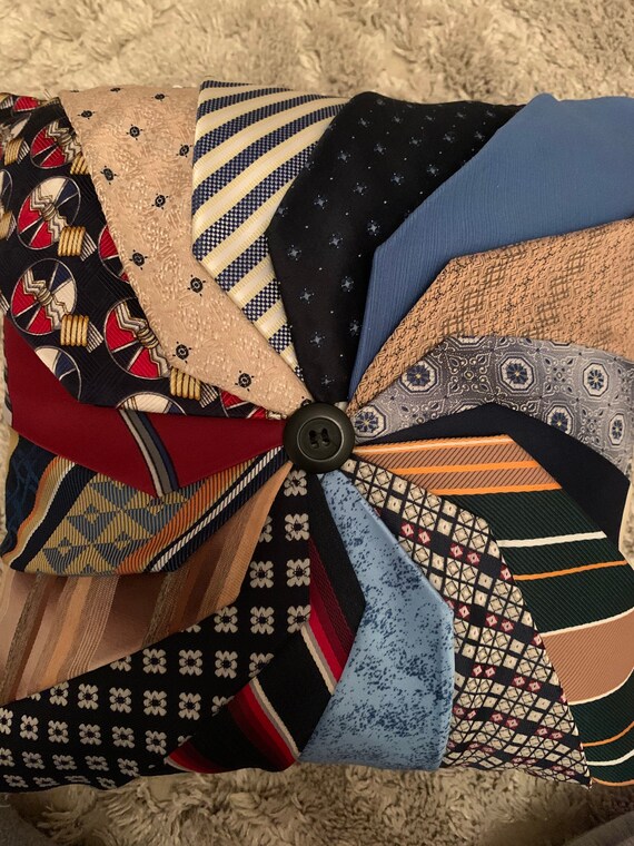 Handcrafted Memory Pillows Made From Loved Ones Ties Etsy Canada