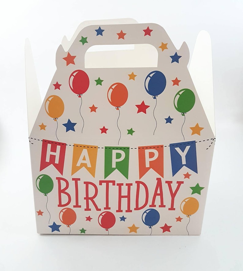 Party Supplies Birthday Gift Gable Boxes Favor Boxes Gift Boxes Happy Birthday Gable Boxes|| Birthday Gift Boxes Packaging Box