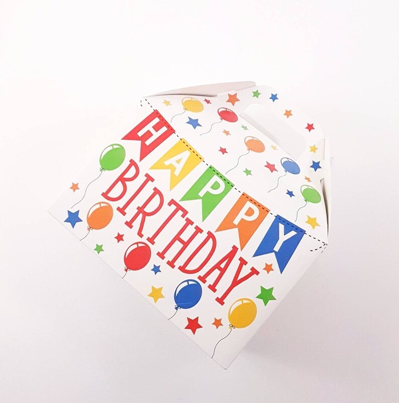 Party Supplies Birthday Gift Gable Boxes Favor Boxes Gift Boxes Happy Birthday Gable Boxes|| Birthday Gift Boxes Packaging Box