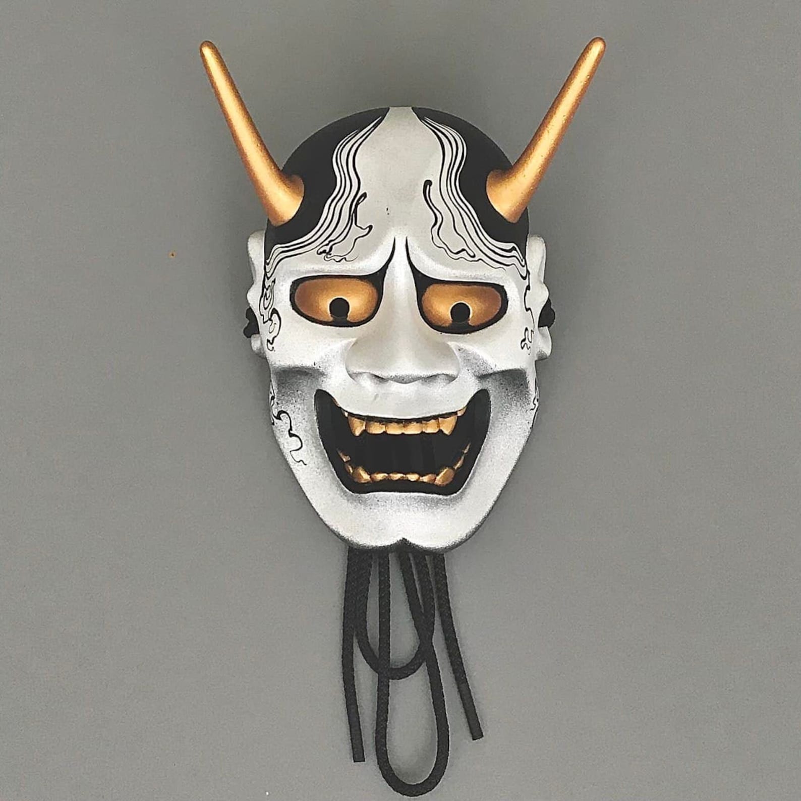 Japanese Traditional plaster Noh Mask Collection handmade Etsy