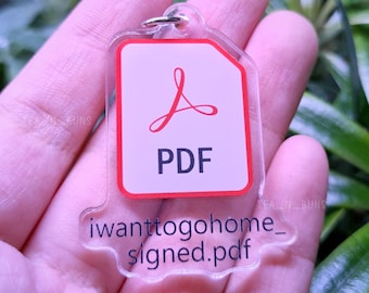 Office humor File naming convention Keychains