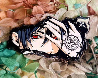 GAZE Anime Inspired Enamel Pins -Faustian eye/Butler Eyes