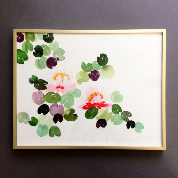 Lily Pad Painting Etsy