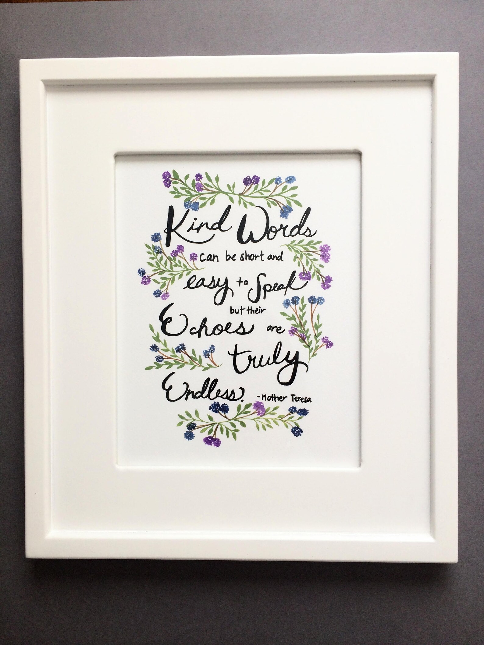 Mother Teresa Quote Print, Inspirational Wall Art, Inspirational ...