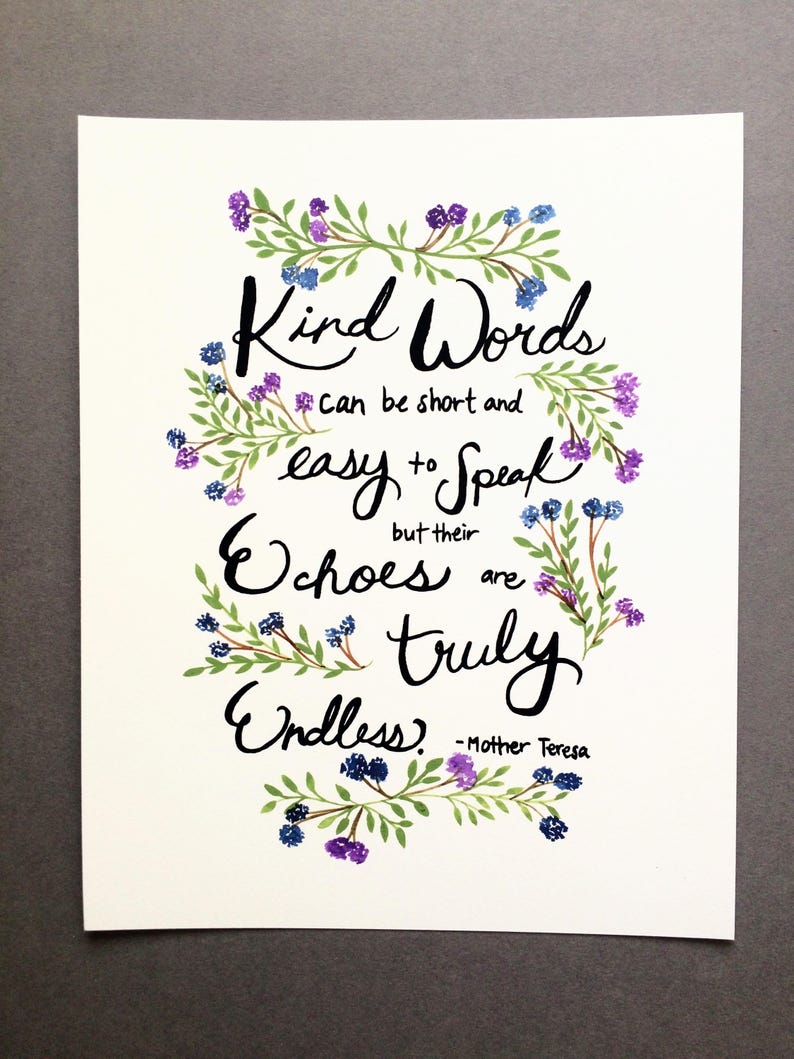 Download Kindness Quotes Fine Art Inspirational Wall Art Inspirational Watercolor Quote Art Mother Teresa Wall Art Mother Teresa Quote Print Giclee Prints Lifepharmafze Com