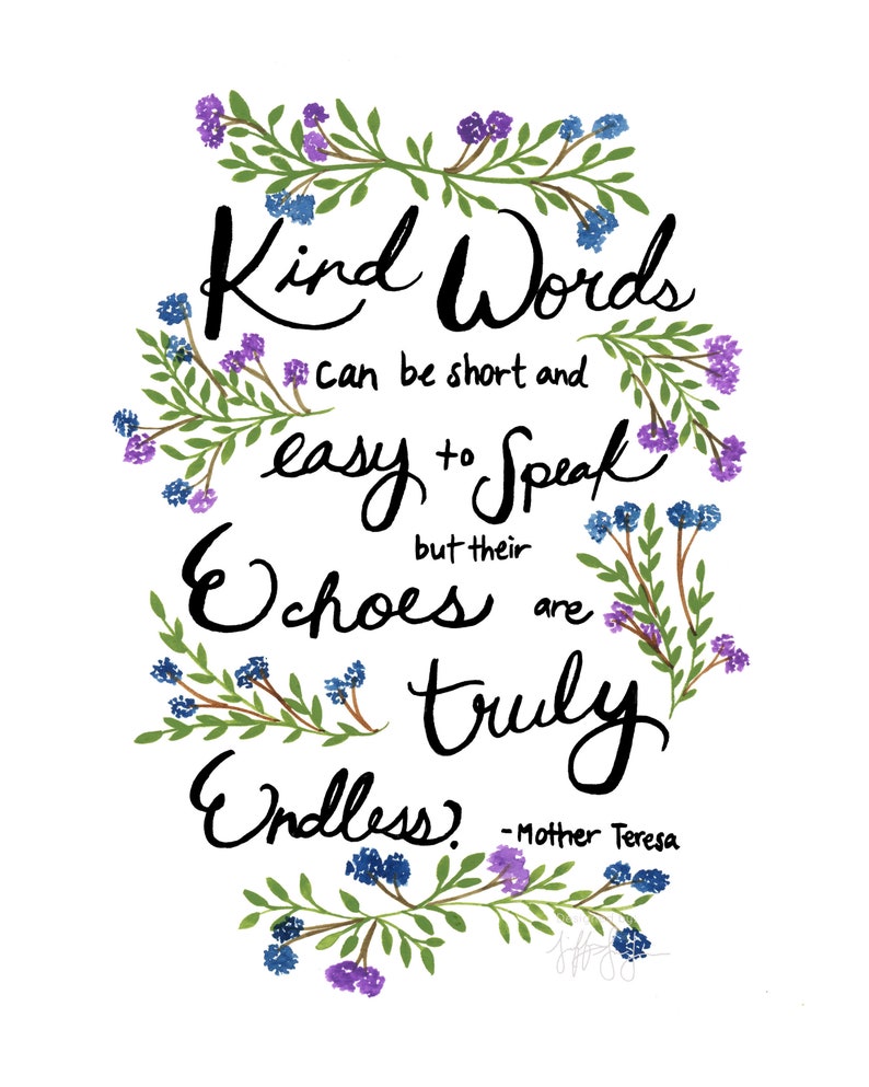 Download Kindness Quotes Fine Art Inspirational Wall Art Inspirational Watercolor Quote Art Mother Teresa Wall Art Mother Teresa Quote Print Giclee Prints Lifepharmafze Com
