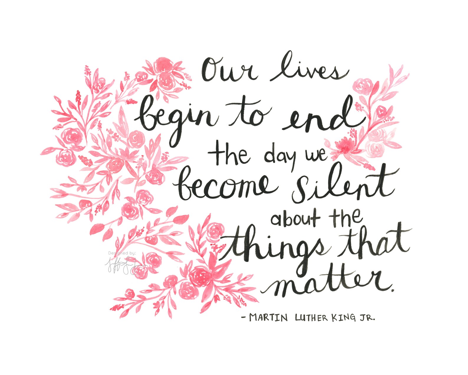 Martin Luther King Jr. Quote Print, Inspirational Wall Art, Social ...