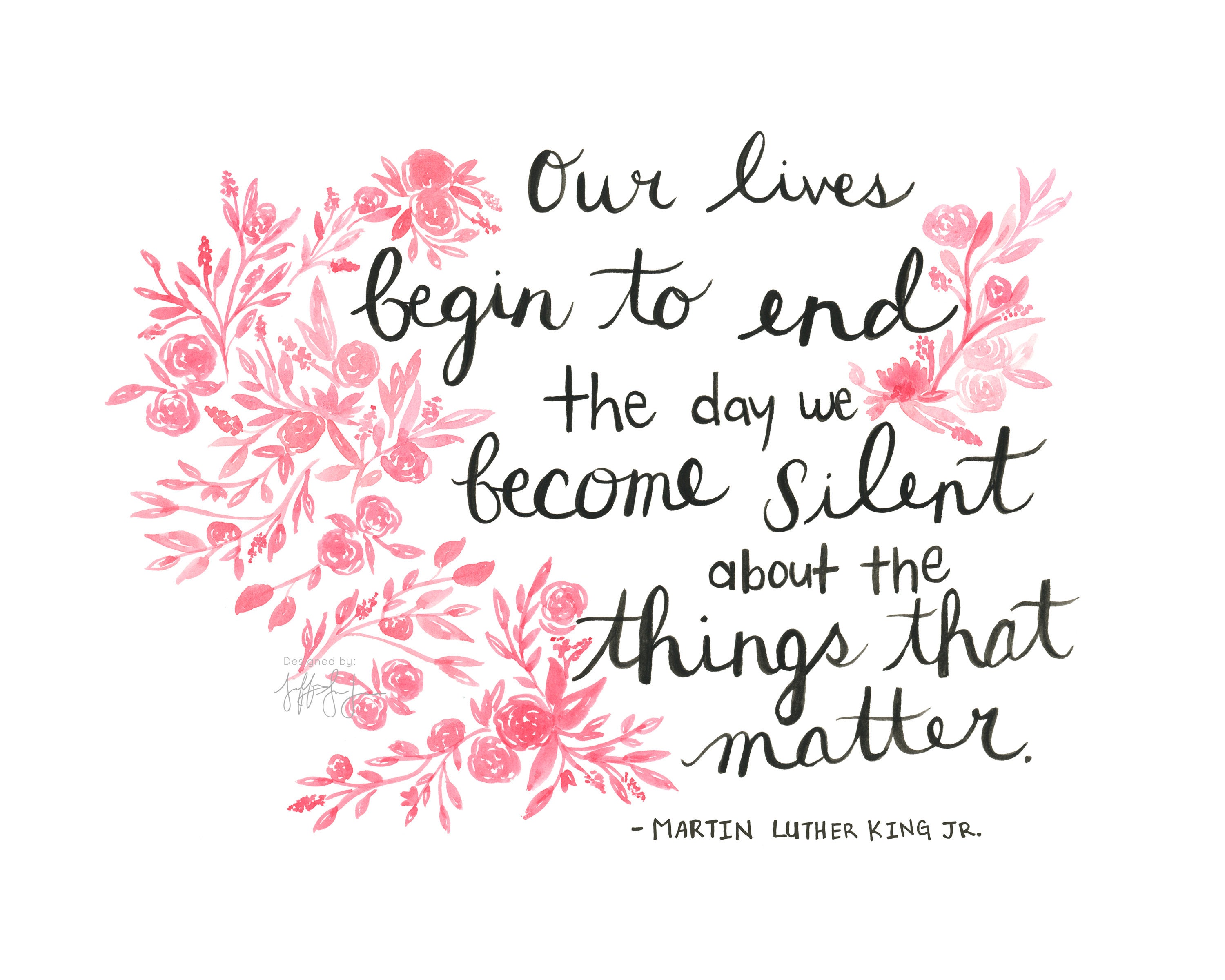 Martin Luther King Jr. Quote Print, Inspirational Wall Art, Social ...