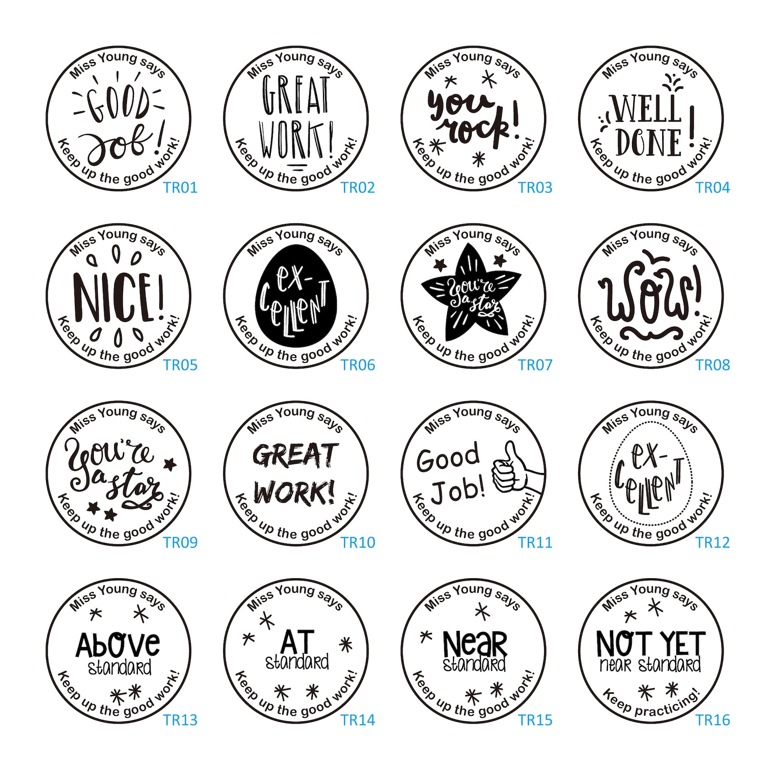 1.18 Personalized Stamp Teacher Stamp Logo Stamp Etsy