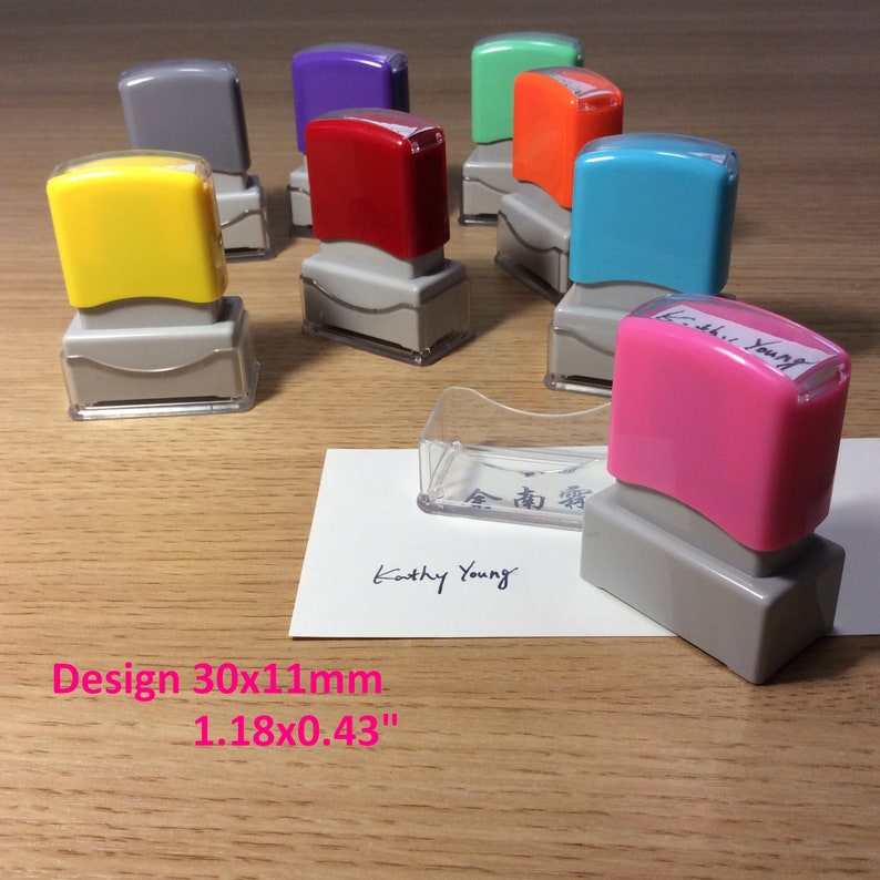 Name Stamp Personalized Stamp Self Inking Stamp Etsy