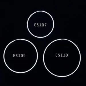 Sterling Silver Continuous Tube Hoop Earring 55mm - Lightweight 1.3mm Flexible Non-Hinged Large Hoop