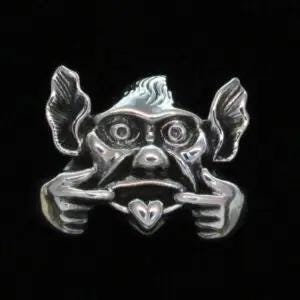 Sterling Silver Gargoyle/Imp Pendant